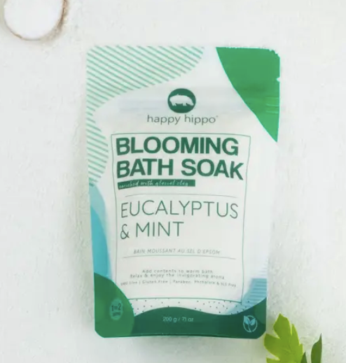 Happy Hippo - Blooming Bath Soak - 200g  EUCALYPTUS & MINT