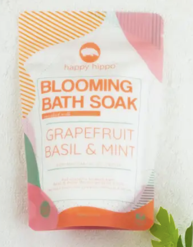 Happy Hippo - Blooming Bath Soak 200g GRAPEFRUIT BASIL & MINT