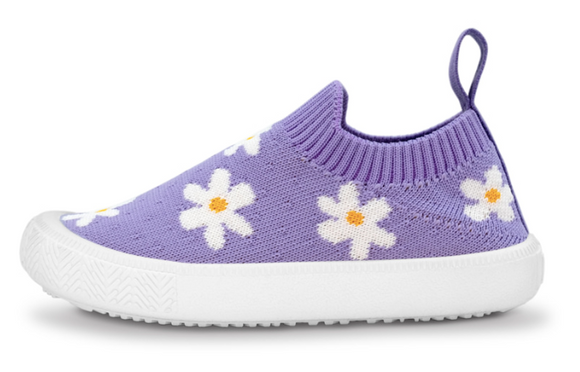 Jan & Jul - Purple Daisy Knit Shoe