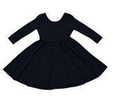KYTE - Long Sleeve Twirl Dress MIDNIGHT