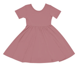 Kyte - Twirl Dress DUSTY ROSE