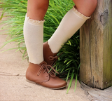 Little Stocking Co - Lace Top Knee High Socks