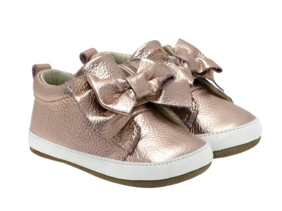 Aria Leather Shoes - Rose Gold
