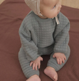 Quincy Mae - Quilted Sweater + Pant Set Dusk