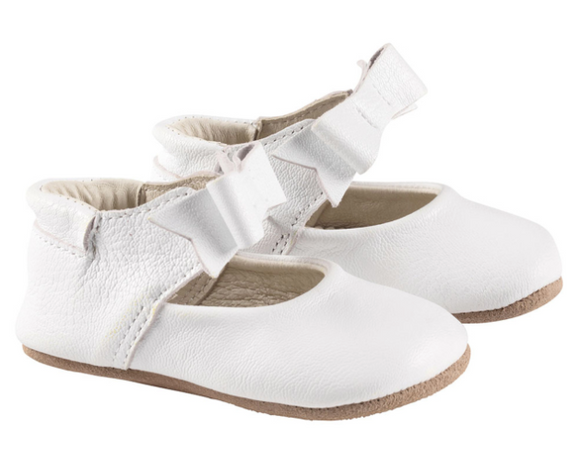 Sofia Leather Mary Jane Shoes - White