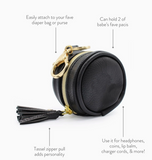 Itzy Ritzy - BLACK Bag Pod Keychain