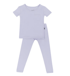 Kyte Short Sleeve w Pants Pajamas Set LILAC tiny humans co