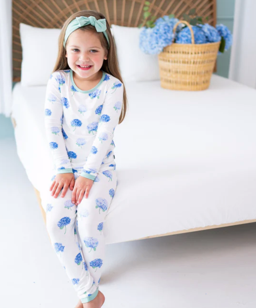 Kyte -  Long Sleeve Pajama Set Hydrangea