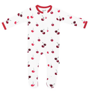 Kyte - CHERRY Zippered Footie