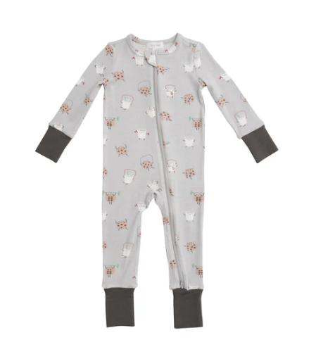 Angel Dear - Cookies & Milk Bamboo Romper