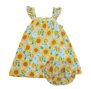 Angel Dear - MUSLIN SUNDRESS & BLOOMER Sunflowers