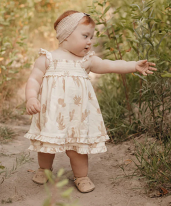 L'oved Baby - PRINTED SMOCKED Buttercream Cactus SUMMER DRESS