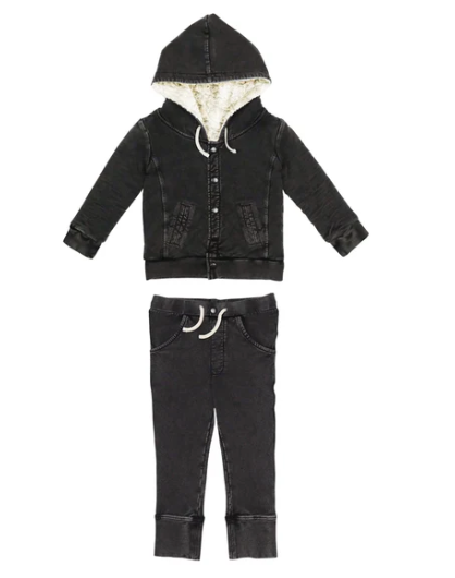 L'oved Baby - FAUX DENIM JACKET & JOGGER (multiple colors)