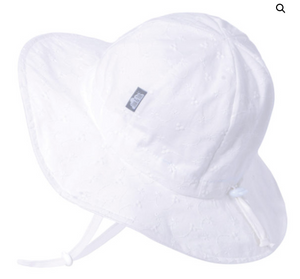 Jan & Jul - White Eyelet Cotton Floppy Hat