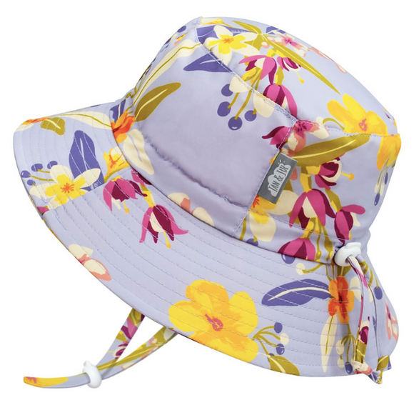 Jan & Jul - Tropical Bloom Aqua Dry Bucket Hat