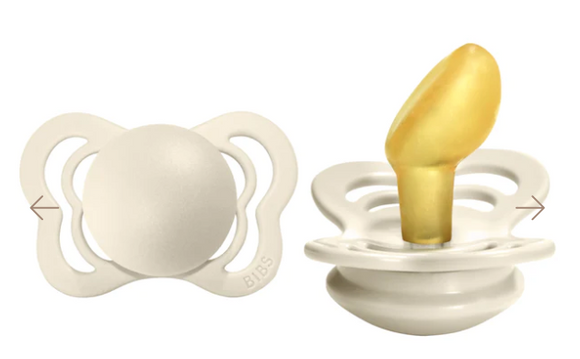 BIBS: COUTURE Latex Pacifier 2 PK - Ivory